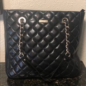 Kate Spade black quilted shoulder bag